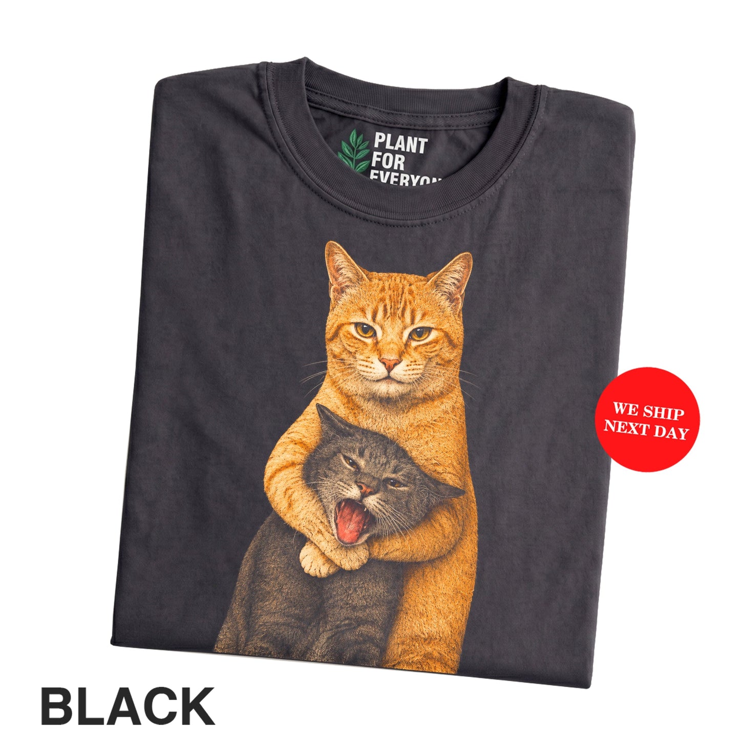Funny Cat Shirt, Funny Hugging Cats Vintage T-Shirt, Chaotic Cat Meme Tee, Cute but Evil Cat Shirt, Pet Lover Gift - Yume Garden - Yume Gardens Indonesia