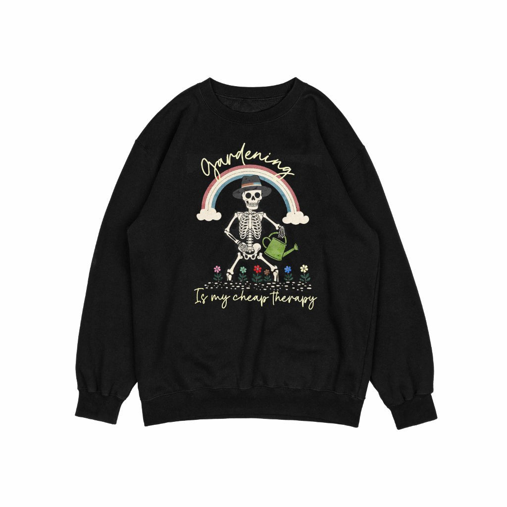 Gardening Is My Cheap Therapy Sweatshirt - Yume Garden - Yume Gardens Indonesia