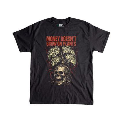 Money Doesn't Grow On Plants Skull T-Shirt | Monstera Lover Tee - Yume Garden