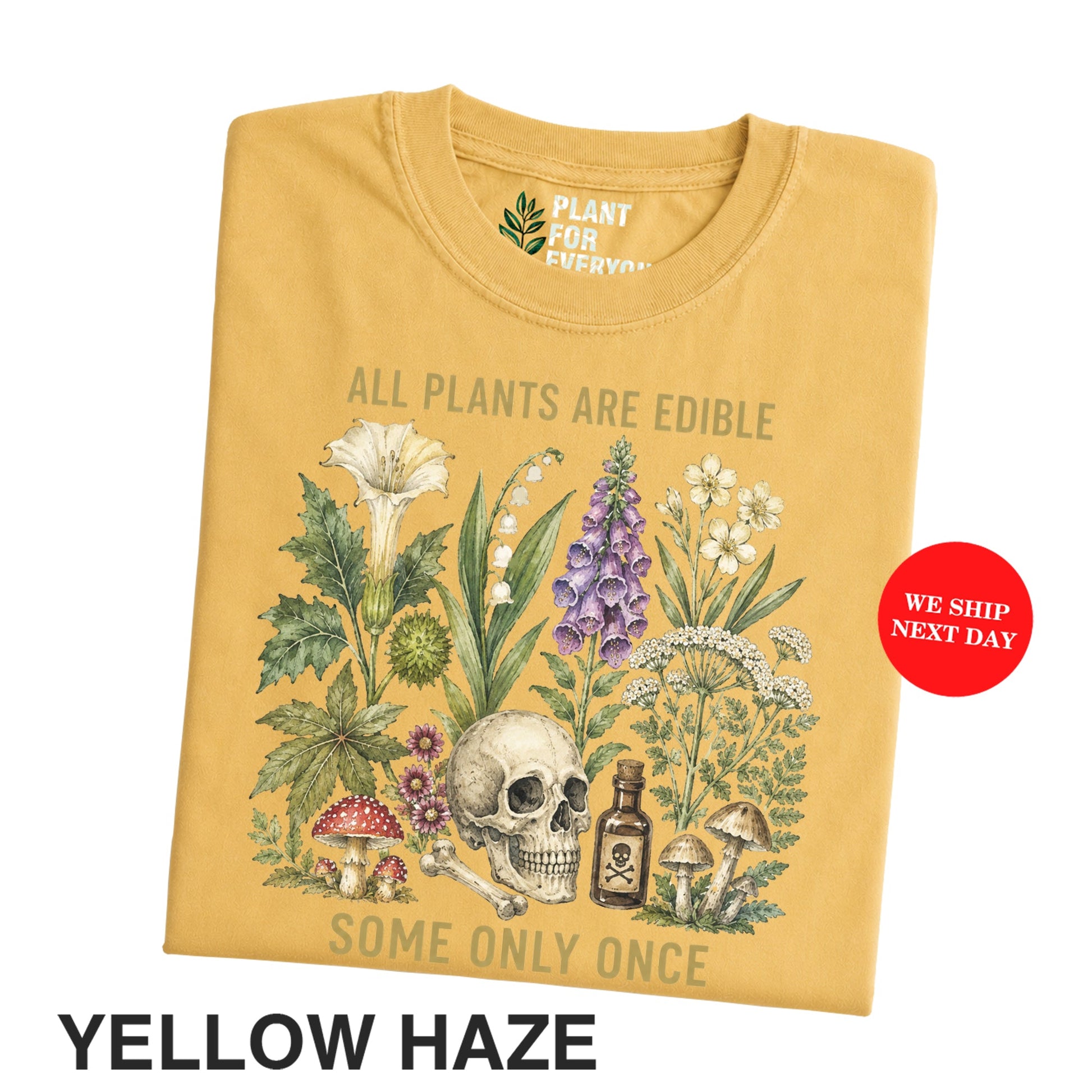 All Plants Are Edible Once Botanical Shirt for Plant Lovers - Yume Garden - Yume Gardens Indonesia