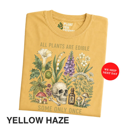 All Plants Are Edible Once Botanical Shirt for Plant Lovers - Yume Garden - Yume Gardens Indonesia