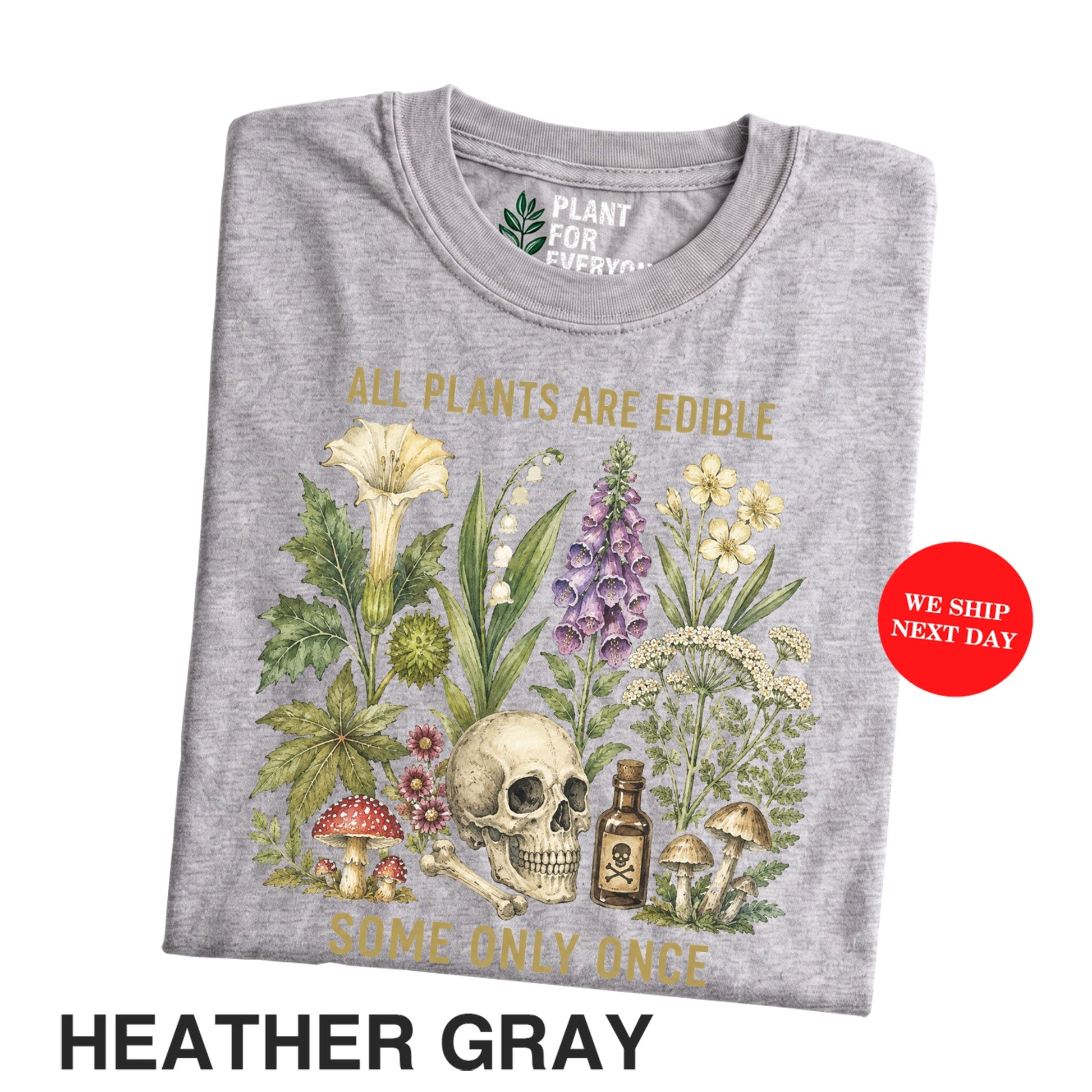 All Plants Are Edible Once Botanical Shirt for Plant Lovers - Yume Garden - Yume Gardens Indonesia