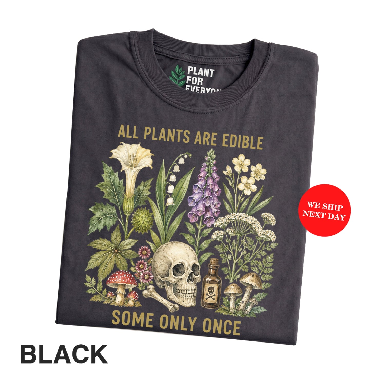 All Plants Are Edible Once Botanical Shirt for Plant Lovers - Yume Garden - Yume Gardens Indonesia