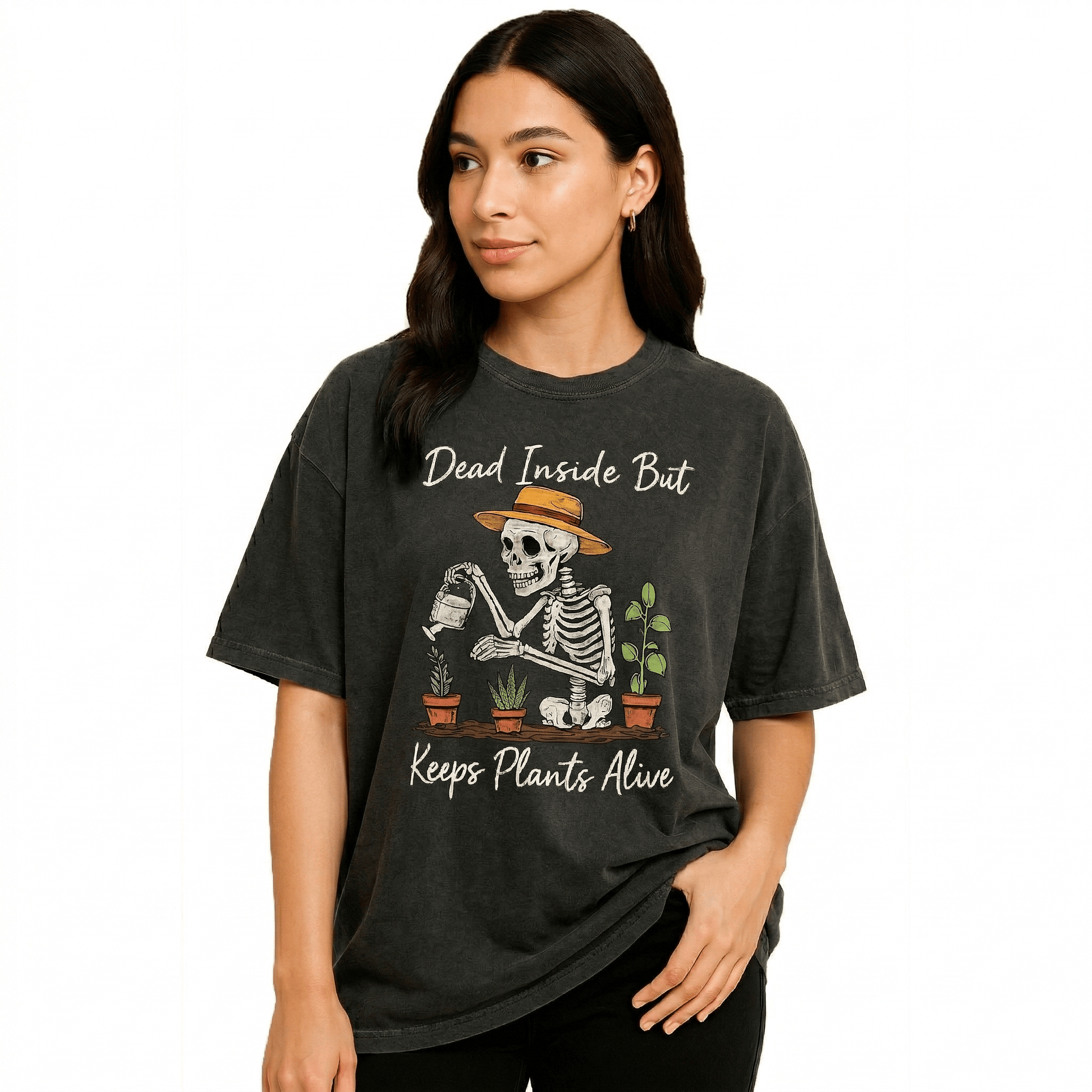 Dead Inside But Keeps Plants Alive T-Shirt - Yume Garden - Yume Gardens Indonesia