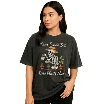 Dead Inside But Keeps Plants Alive T-Shirt - Yume Garden - Yume Gardens Indonesia