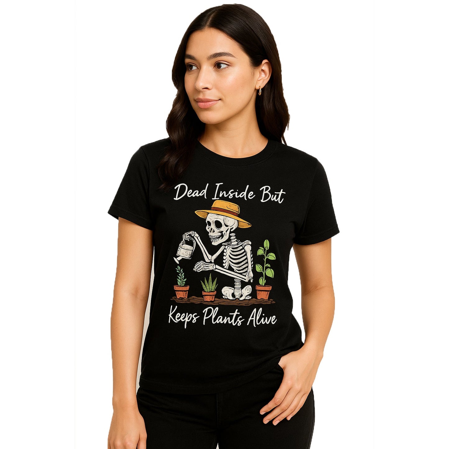 Dead Inside But Keeps Plants Alive T-Shirt - Yume Garden - Yume Gardens Indonesia