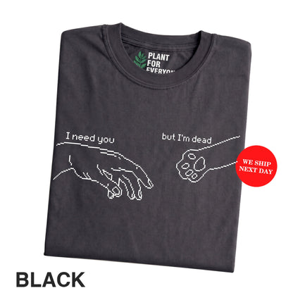 Dead Inside Cat Shirt Funny Cat Meme Graphic Tee Cat Lover Gift I Yume Garden - Yume Gardens Indonesia