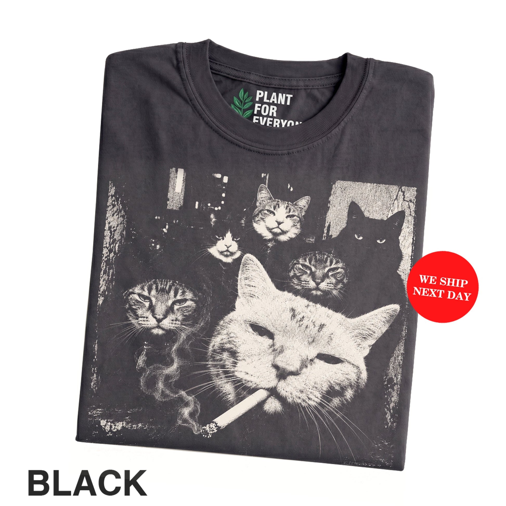 Funny Cat Meme Shirt, Cat Thug Life Shirt, Vintage Gangster Cat Graphic Tee, Cat Meme Shirt - Yume Garden - Yume Gardens Indonesia