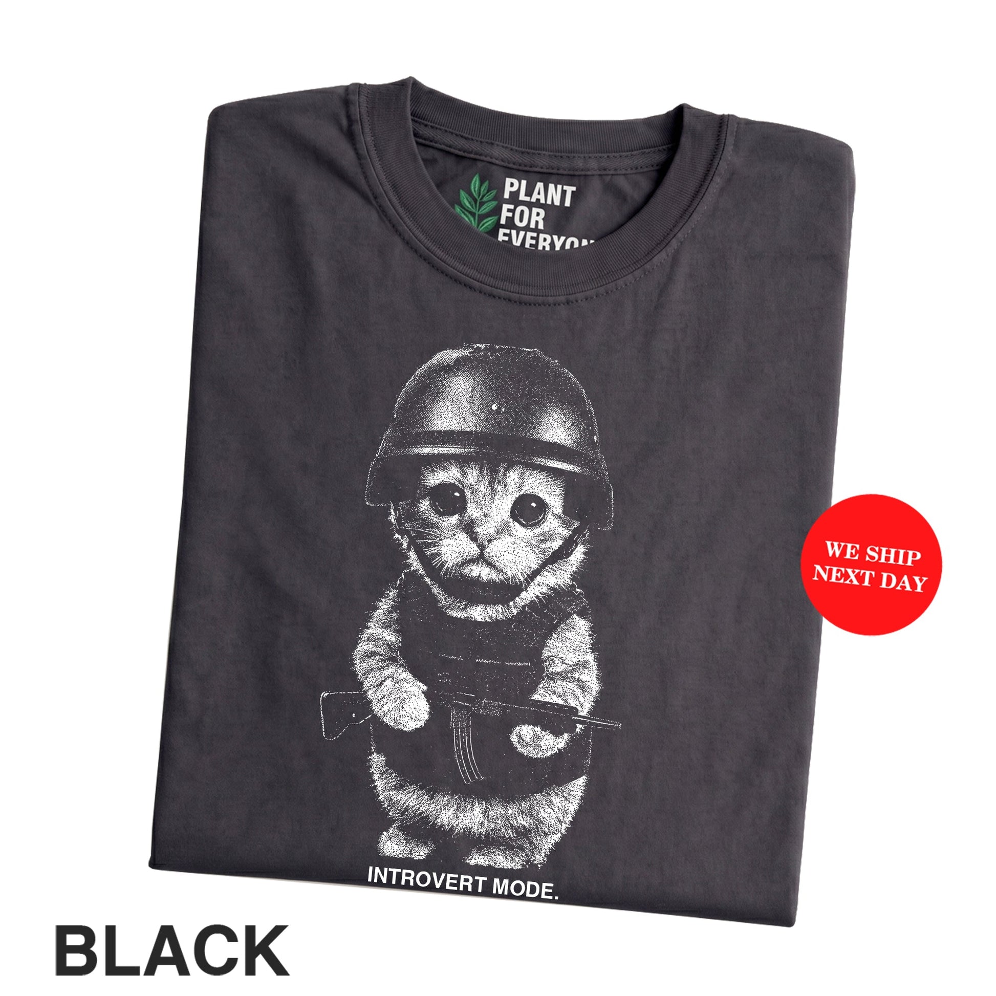 Funny Cat Meme Shirt, Introvert Shirt with Cute Cat Graphic Tee - Yume Garden - Yume Gardens Indonesia