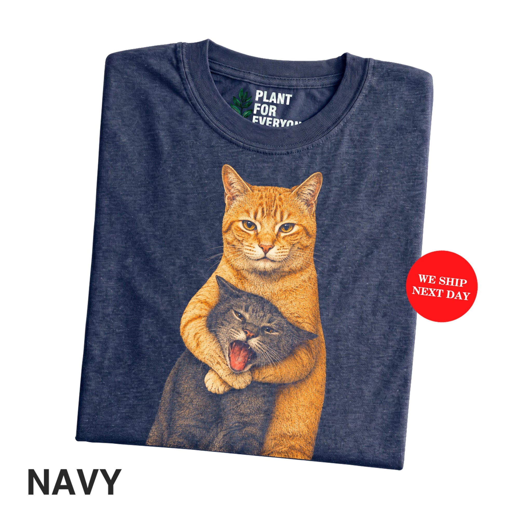 Funny Cat Shirt, Funny Hugging Cats Vintage T-Shirt, Chaotic Cat Meme Tee, Cute but Evil Cat Shirt, Pet Lover Gift - Yume Garden - Yume Gardens Indonesia