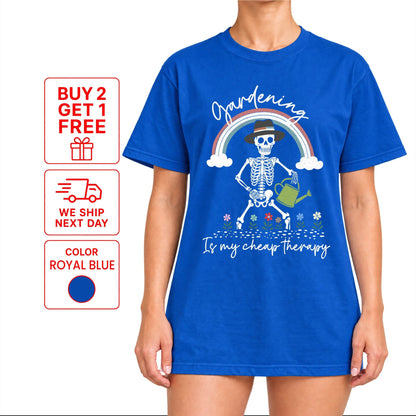 Gardening Is My Cheap Therapy T-Shirt | Funny Plant Lover Tee - Yume Garden - Yume Gardens Indonesia