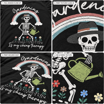 Gardening Is My Cheap Therapy T-Shirt | Funny Plant Lover Tee - Yume Garden - Yume Gardens Indonesia