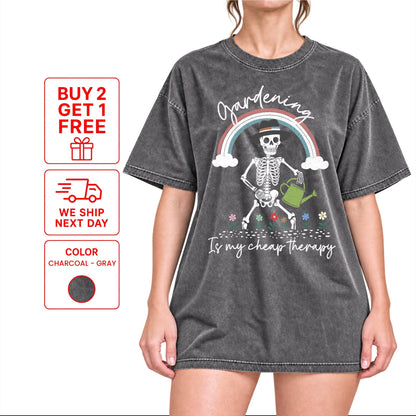 Gardening Is My Cheap Therapy T-Shirt | Funny Plant Lover Tee - Yume Garden - Yume Gardens Indonesia