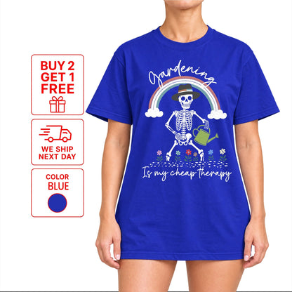Gardening Is My Cheap Therapy T-Shirt | Funny Plant Lover Tee - Yume Garden - Yume Gardens Indonesia