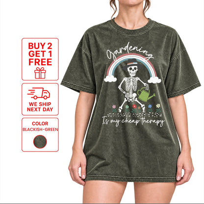 Gardening Is My Cheap Therapy T-Shirt | Funny Plant Lover Tee - Yume Garden - Yume Gardens Indonesia