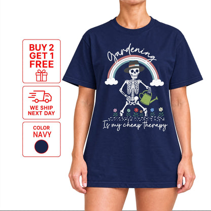 Gardening Is My Cheap Therapy T-Shirt | Funny Plant Lover Tee - Yume Garden - Yume Gardens Indonesia