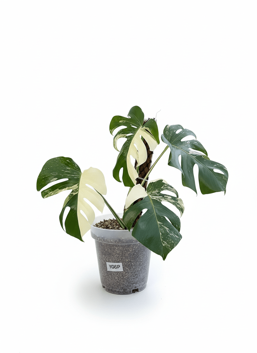 Monstera Albo Half Moon Variegated - Yume Gardens Indonesia