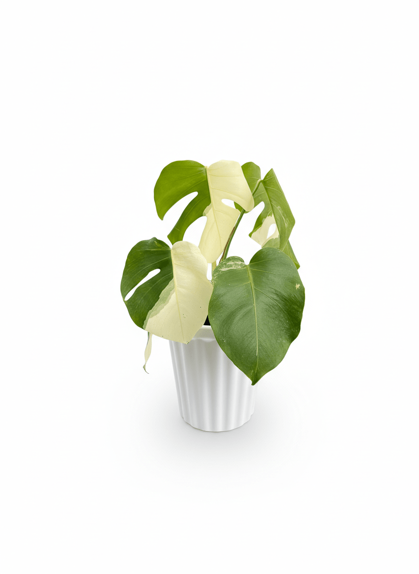 Monstera Albo Half Moon Variegated - Yume Gardens Indonesia
