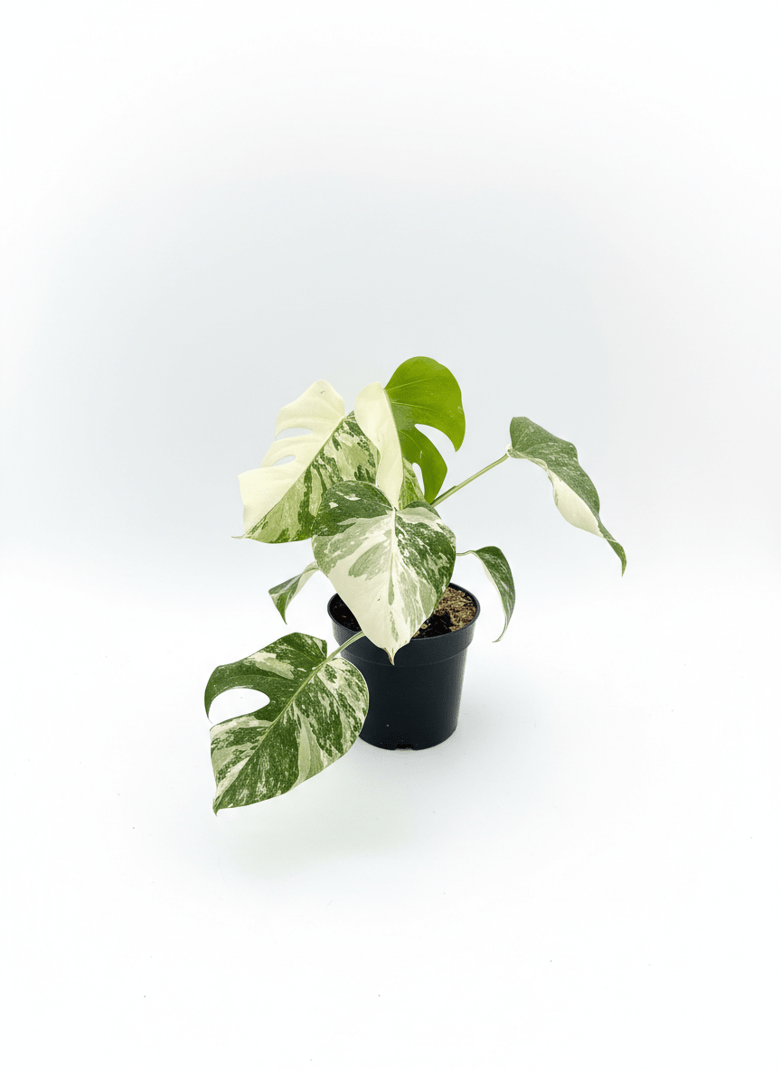 Monstera Albo Half Moon Variegated - Yume Gardens Indonesia