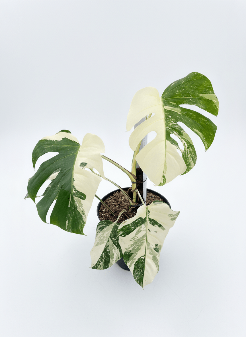 Monstera Albo Half Moon Variegated - Yume Gardens Indonesia