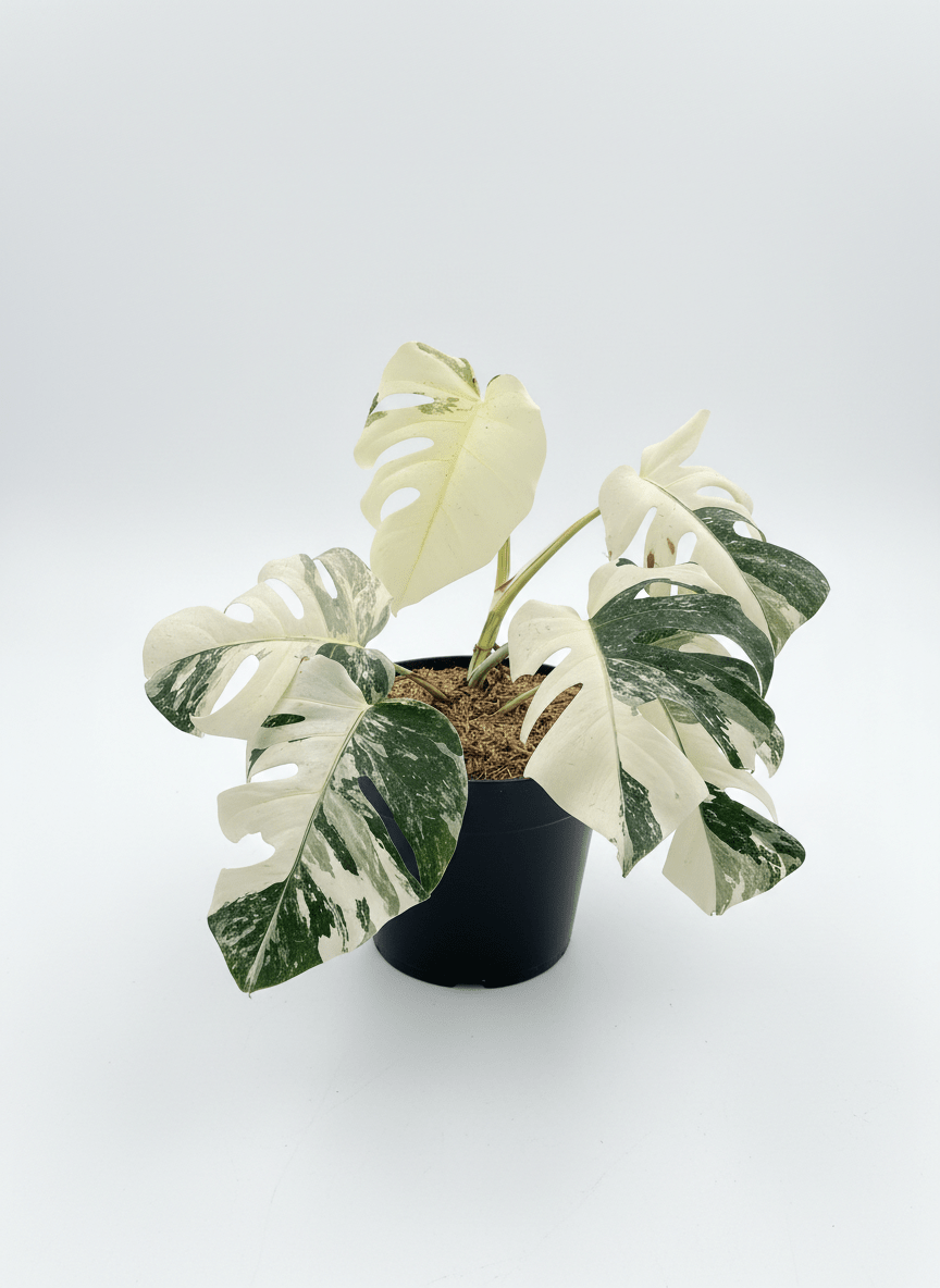 Monstera Albo Half Moon Variegated - Yume Gardens Indonesia