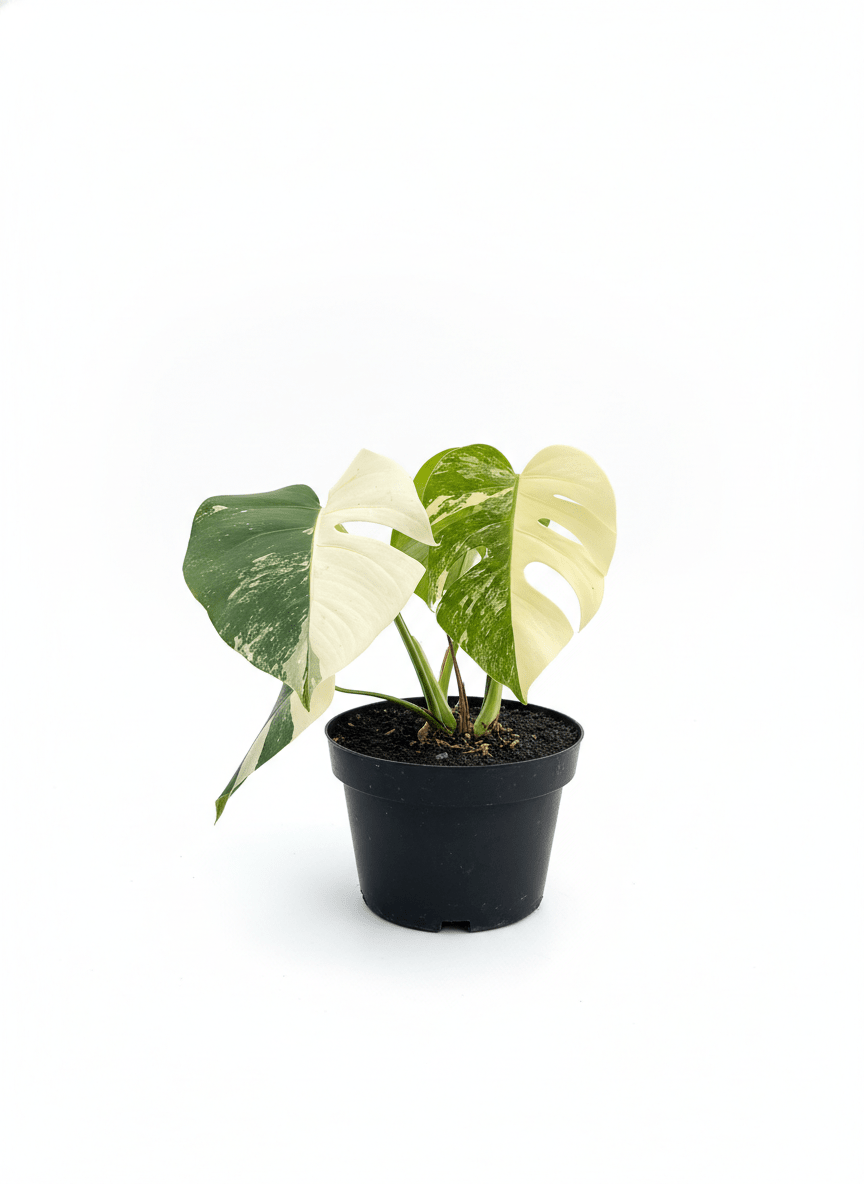 Monstera Albo Half Moon Variegated - Yume Gardens Indonesia