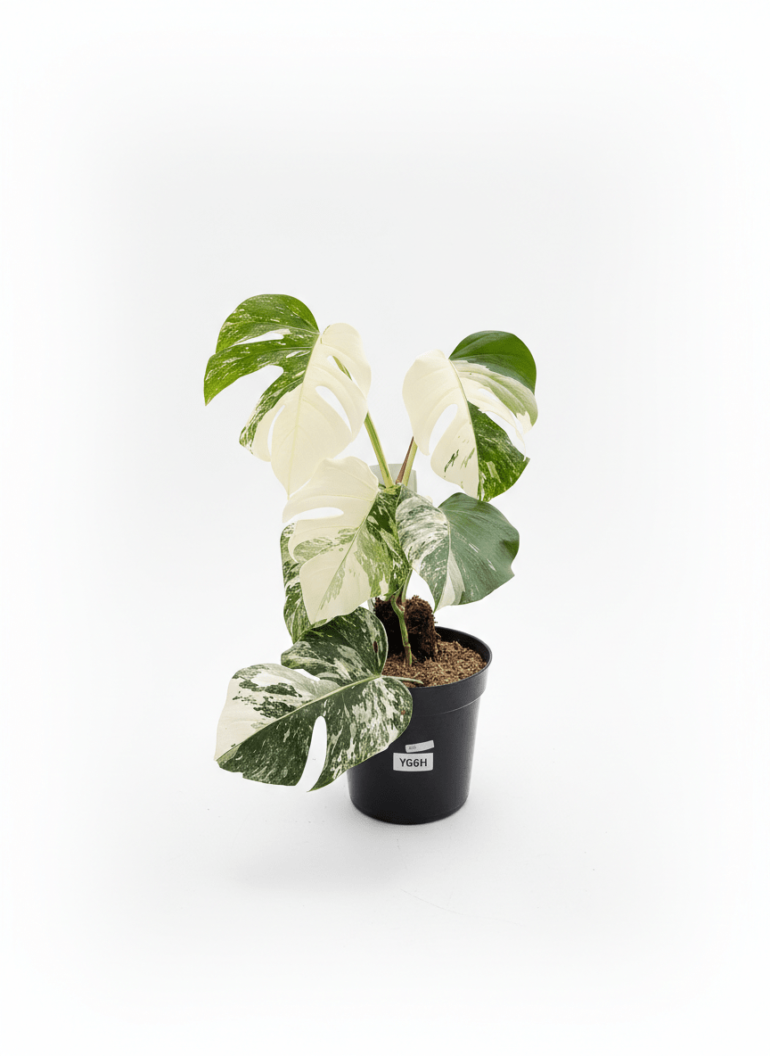 Monstera Albo Half Moon Variegated - Yume Gardens Indonesia