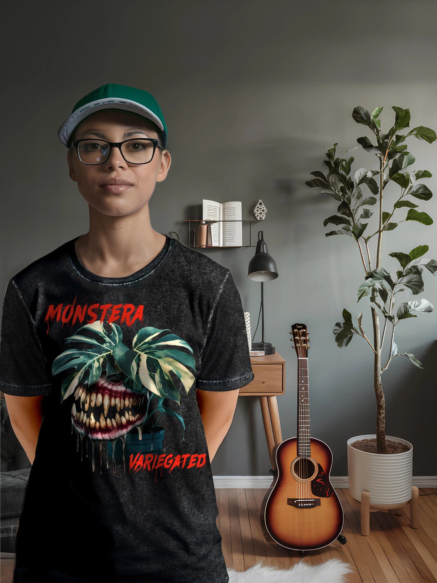 Monstera Plant T - Shirt Monster Version - Yume Gardens Indonesia