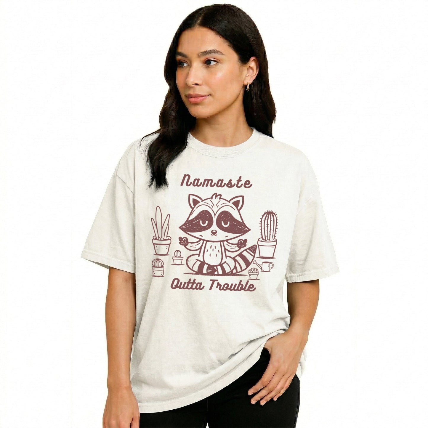Namaste Outta Troble T-Shirt - Yume Garden - Yume Gardens Indonesia