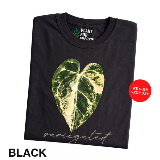 Plant Lover Shirt, Variegated Anthurium Botanical T-Shirt for Houseplant Lovers - Yume Garden - Yume Gardens Indonesia