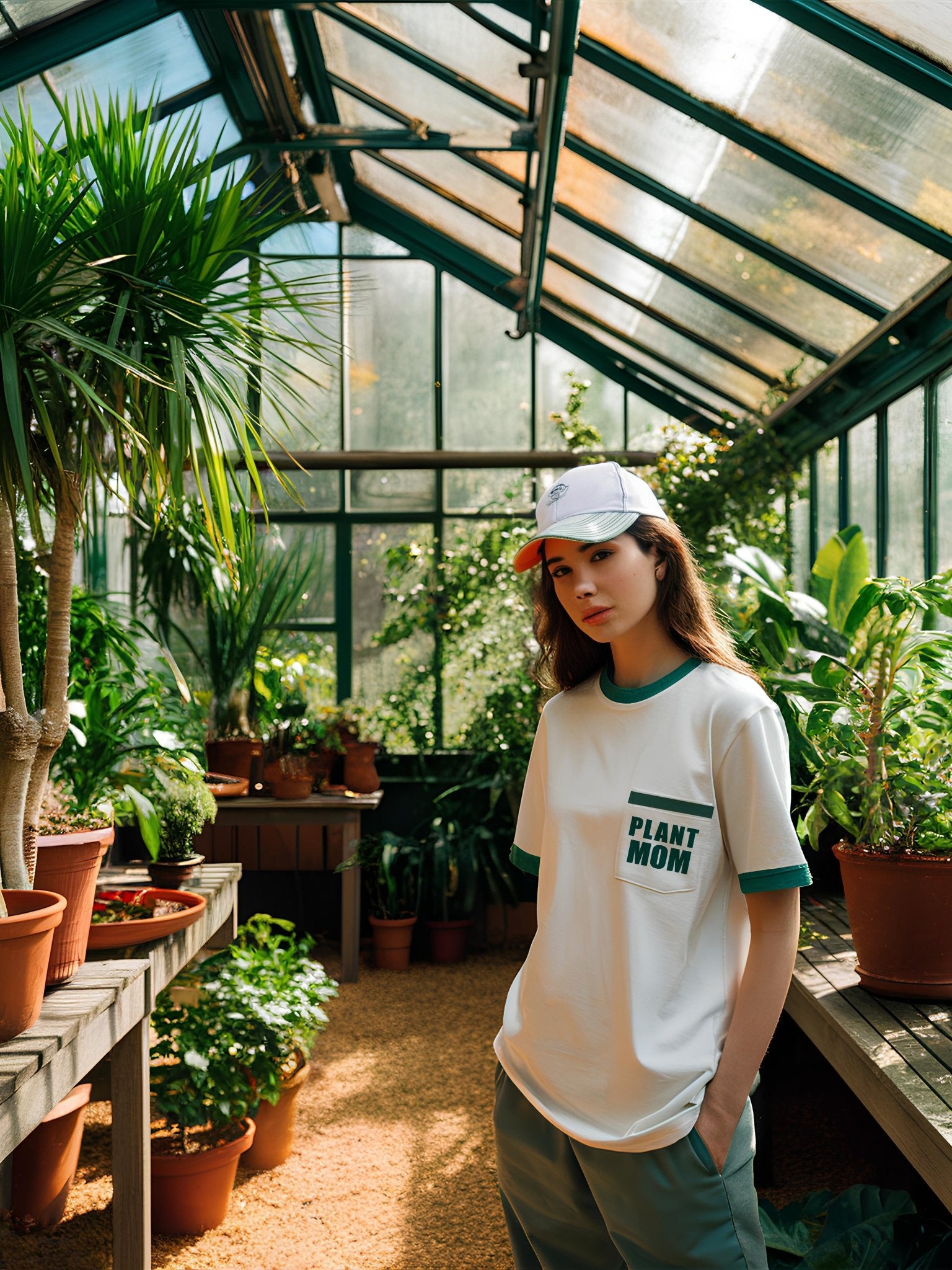 Plant Mom Pocket Plant Shirt - Simple Plan T shirt - Yume Gardens Indonesia