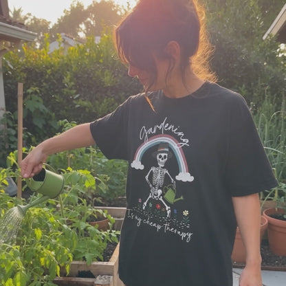 Gardening Is My Cheap Therapy T-Shirt | Funny Plant Lover Tee - Yume Garden