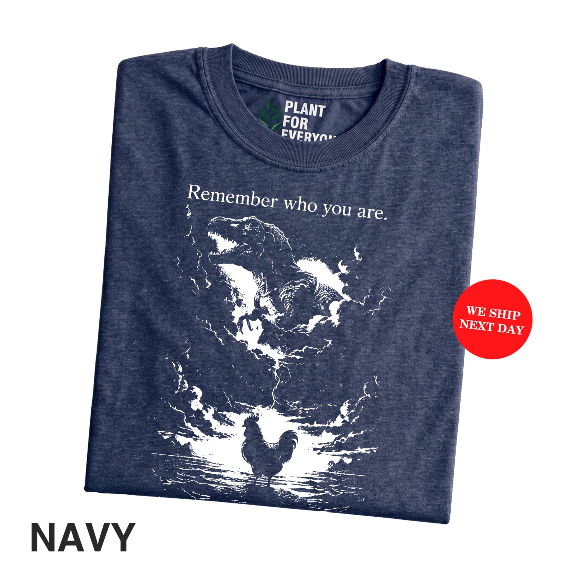 Remember Who You Are Shirt — Chicken Dinosaur Funny Graphic Tee - Yume Garden - Yume Gardens Indonesia