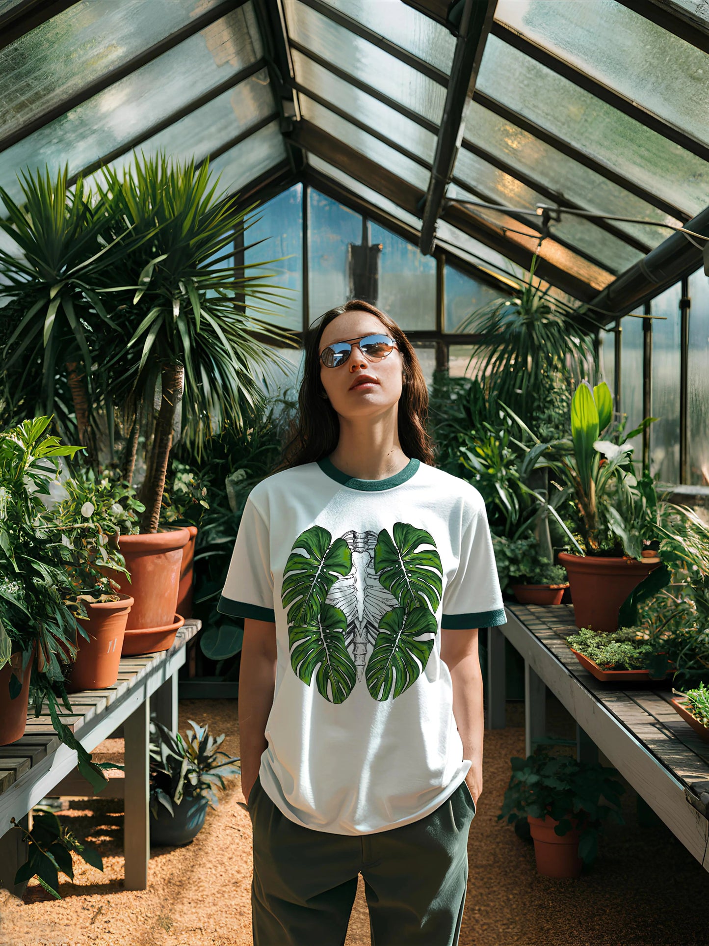 Skeleton Plant Body T - Shirt - Plant For Every One - Yume Gardens Indonesia